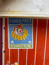 Load image into Gallery viewer, Vintage Fisher Price Toys Barn Silo No Doors 1967 Circus Poster Family Play Farm

