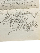 Load image into Gallery viewer, 1892 Commitment Document Larceny Theft Antique Ephemera Notary Seal
