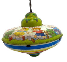 Load image into Gallery viewer, Vintage Ohio Art Spinning Top Metal Tin Litho Mulberry Bush Nursery Rhyme Kids
