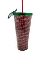 Load image into Gallery viewer, Elf Tumbler 20oz Insulated Cup with Straw 21627 Santa Movie NEW Spoontiques
