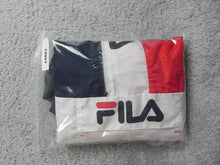 Load image into Gallery viewer, FILA Jacket Adult Medium Navy Red White Popover Windbreaker Lightweight Mens
