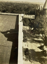 Load image into Gallery viewer, Lot of 5 Vintage Photos Old Cars Plymouth Ford Man Walking Ledge Advertising
