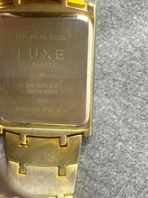 Load image into Gallery viewer, LUXE Diamond Wristwatch Mens Japan Movement Gold Plated Stainless ZRT5024
