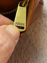 Load image into Gallery viewer, Vintage Fossil Purse Leather Crossbody Bag Adjustable Strap Three Compartments
