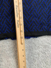 Load image into Gallery viewer, Sioni Studio Sweater Womens 2X Blue Black Button Front Cardigan Wool Blend
