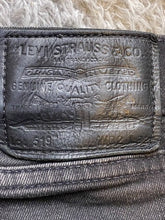 Load image into Gallery viewer, Levis 519 Jeans Mens 30x30 Denim Black Skinny Fit Premium Big E Casual Work
