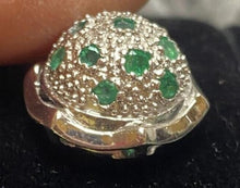 Load image into Gallery viewer, Lot of 4 Pendants Sapphire Emerald Ruby Citrine Gemstones Lab Created NEW
