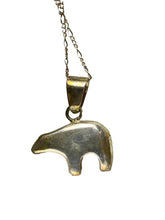 Load image into Gallery viewer, Sterling Silver Bear Necklace 24" Chain Stamped Italy
