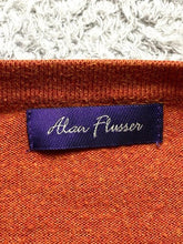 Load image into Gallery viewer, Alan Fusser Sweater Adult Extra Large Rusty Orange Rayon Pullover Outerwear Mens
