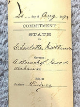 Load image into Gallery viewer, 1892 Arrest Warrant Breach of Good Behavior Georgia Antique Ephemera
