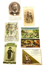 Load image into Gallery viewer, Lot of 7 Victorian Advertising Trading Cards Witch Hazel Mermaid Hair Vigor Boot
