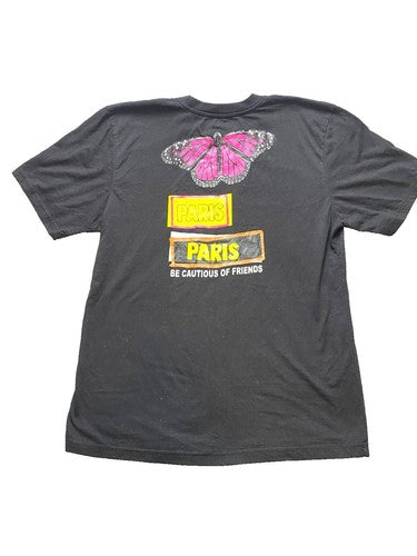 Giovanni La Venganza Shirt Womens 3XL XXXL Black Butterfly Whimsical Paris Lady