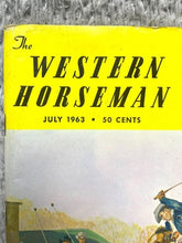 Load image into Gallery viewer, 1963 The Western Horseman Magazine Cowboys Rancher Rodeo Bull Riders Advertising
