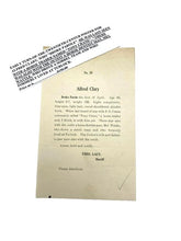 Load image into Gallery viewer, Early 1900's Arrest Poster Flyer Alfred Clary Broke Parole Horse Trader Dentist
