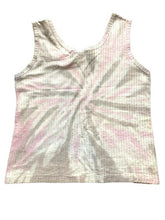 Load image into Gallery viewer, VTG Ocean City Shirt Womens Large Pink Gray Tie Dye Tank Beach Wave Activewear
