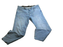 Load image into Gallery viewer, Wrangler Jeans Adult 44x29 Blue Denim Whiskered Straight Leg Stretch ZM1CSSE Men
