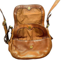 Load image into Gallery viewer, Vintage Fossil Purse Leather Crossbody Bag Adjustable Strap Three Compartments
