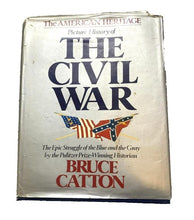 Load image into Gallery viewer, 1982 The Civil War Hardcover Book w/ Dust Jacket by Bruce Catton illustrated
