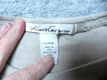 Load image into Gallery viewer, Kenneth Cole Shirt Womens Large Thermal Streetwear Affliction Look Pullover
