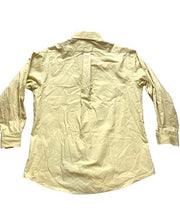 Load image into Gallery viewer, IZOD Shirt Adult Large 16.5 32/33 Yellow Silky Poplin Button Up Casual Dress Men
