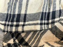 Load image into Gallery viewer, Lucky Brand Shirt Woman Small Beige Black Button Up Casual Plaid Viscose Tunic
