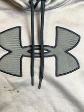 Load image into Gallery viewer, Under Armour Sweatshirt Adult Large Gray Big Logo Storm Fleece Hoodie Mens
