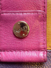 Load image into Gallery viewer, Rolfs Genuine Leather Wallet 20 Card Holder Slots Folding Colorblock

