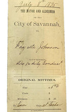 Load image into Gallery viewer, 1895 Arrest Warrant Disorderly Conduct Georgia County Jail Ephemera Antique
