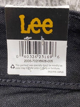 Load image into Gallery viewer, Lee Jeans Womens 20W (42x28) Black Denim Relaxed Straight Leg High Rise NWT
