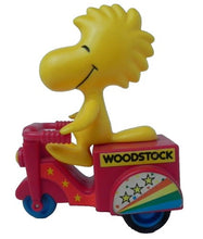 Load image into Gallery viewer, VINTAGE UFS Inc WOODSTOCK Peanuts Friction Tricycle Toy - Friction not working
