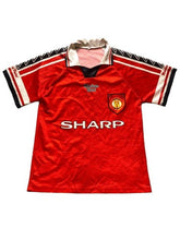 Load image into Gallery viewer, Manchester United Jersey Adult Small Red Black David Beckham Retro Football Mens
