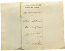 Load image into Gallery viewer, 1893 Arrest Warrant Disorderly Conduct Georgia County Jail Antique Ephemera
