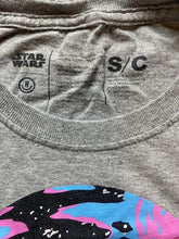 Load image into Gallery viewer, Neff x Star Wars Shirt Adult Small Gray Colorful Floral Grogu Baby Yoda Mens
