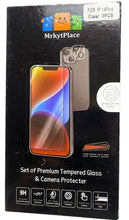 Load image into Gallery viewer, MrkytPlace iPhone 14 Plus Tempered Glass &amp; Camera Protector Set 9H Hardness NEW
