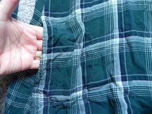 Load image into Gallery viewer, J Jill Shirt Womens Medium Green Plaid Button Down Long Sleeve Tunic Ladies
