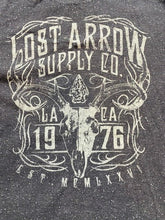 Load image into Gallery viewer, Faded Glory Shirt Adult Large Lost Arrow Affliction Style Waffle Knit Goth Mens
