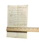 Load image into Gallery viewer, 1893 Jail Discharge Paper Georgia Poisoner County Jailer Antique Ephemera
