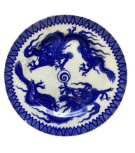 Load image into Gallery viewer, Antique Japanese Dragon Plate Blue &amp; White Porcelain Character Mark
