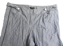 Load image into Gallery viewer, Courtenay Pants Womens 18W (40x19.5) Blue Straight Leg Capri Cropped Flat Front
