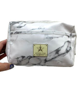 Load image into Gallery viewer, Jeffree Star Makeup Bag Cremated  Cosmetic Case White Marble NWOT
