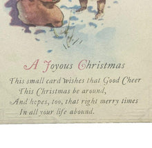 Load image into Gallery viewer, Vintage Santa Claus Post Card Red Suit Bag of Toys Mistletoe
