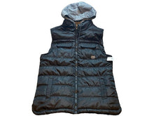Load image into Gallery viewer, Ecko Unltd Puff Vest Adult Medium Black Zip Up Hooded Grunge Skater Y2K Mens
