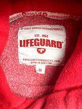Load image into Gallery viewer, Lifeguard Sweatshirt Adult Medium Red Clearwater Beach FL Hoodie Pullover Mens
