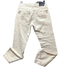 Load image into Gallery viewer, Old Skool Jeans Adult 32x32 White Denim Vintage Y2K Zip Pockets Buttons Mens
