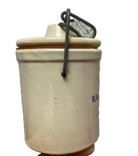 Load image into Gallery viewer, Vintage  Kaukauna Klub Mini Cheese Crock with Lid Stoneware
