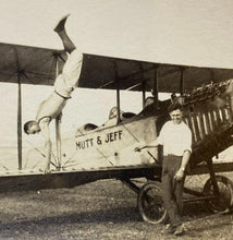 Load image into Gallery viewer, Lot of 5 Vintage Airplane Photos Photograph Mutt &amp; Jeff Aerial Acrobat Stunt

