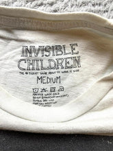 Load image into Gallery viewer, Invisible Children Shirt Womens Medium Ivory I Heart The LRA Come to the Rescue

