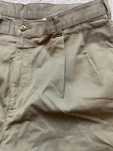 Load image into Gallery viewer, Vintage Dockers Pants Adult 38x32 Khaki Green Straight Leg Pleated Chino Mens
