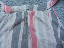 Load image into Gallery viewer, Torrid Shirt Womens 1 Striped Halter Sleeveless keyhole Blouse Flowy Ladies
