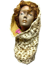 Load image into Gallery viewer, Betsey Johnson Scarf Crochet Lace Infinity Scarves Head Wrap Neck Cowl
